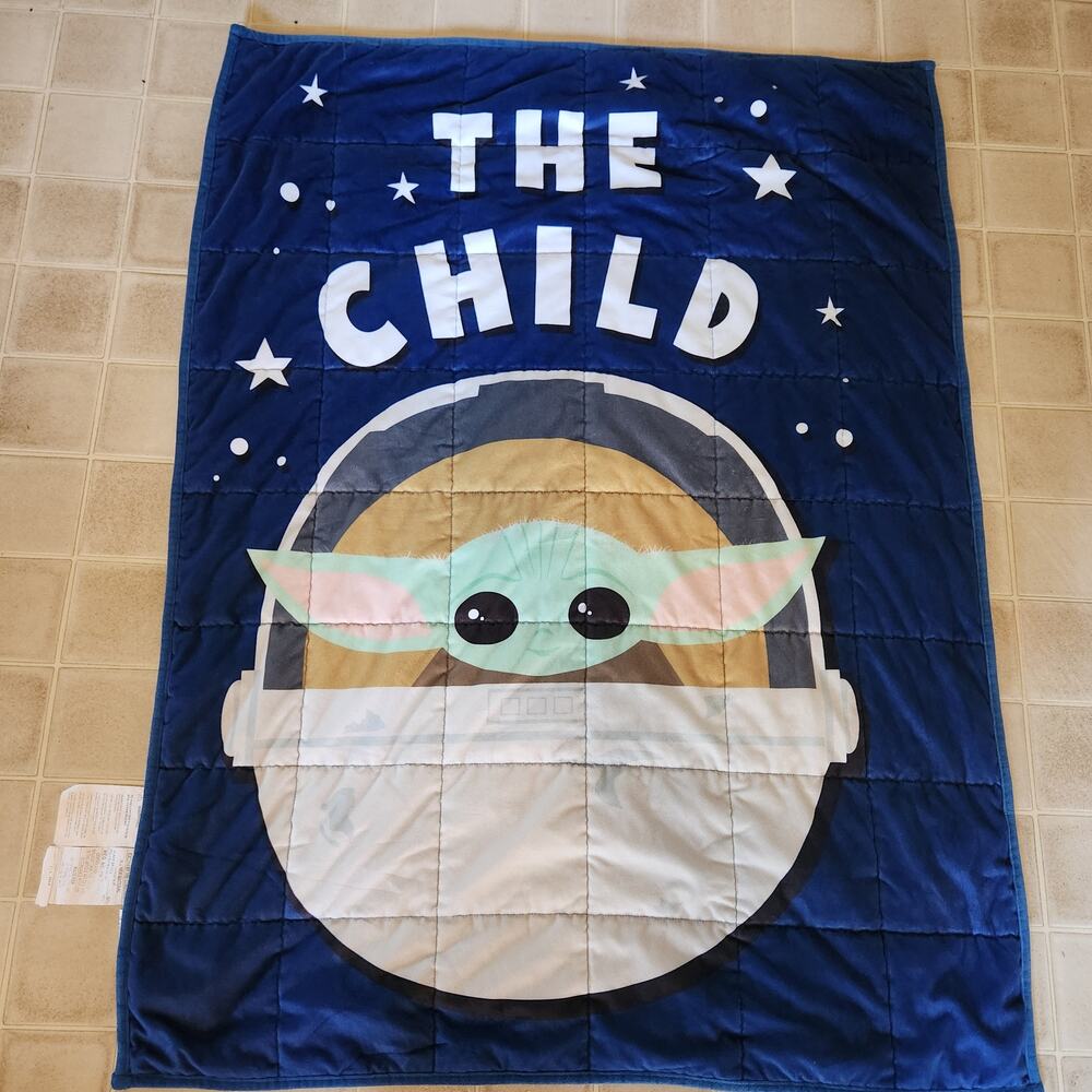 Star Wars "The Child" Weighted Toddler Bed Size Blanket Tandard 100